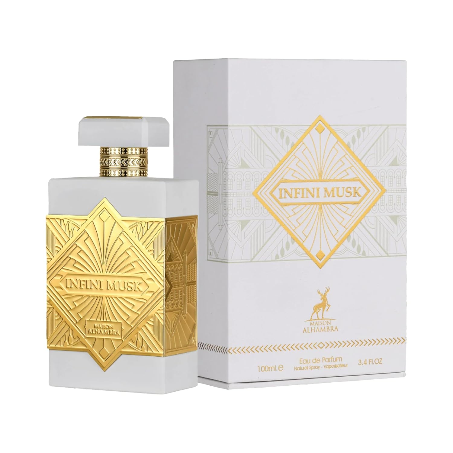 Maison Alhambra Infini Musk For Men - 3.4 Oz Edp Spray : Beauty & Personal Care