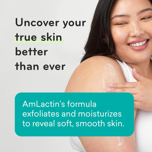 AmLactin Daily Nourish 5% - 4.9 oz Body Cream with 5% Lactic Acid - Exfoliator and Moisturizer for Dry Skin