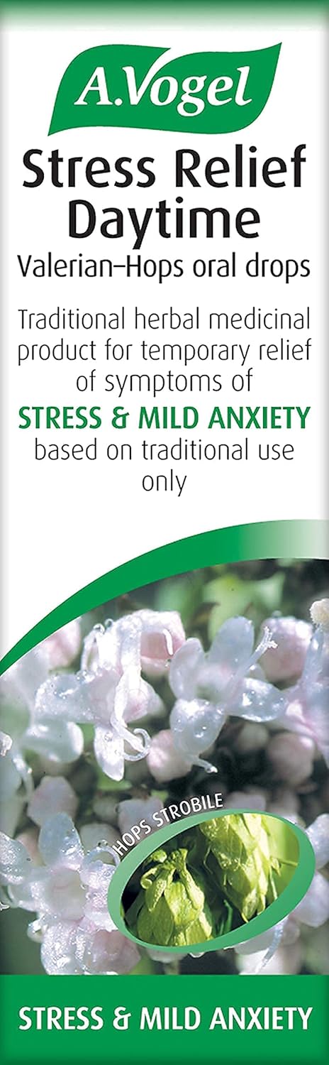 A.Vogel Stress Relief Daytime Oral Drops - Valerian Complex - Not Tablets, 15Ml