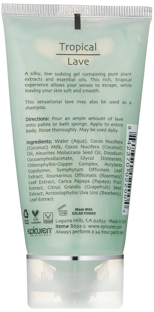 Epicuren Discovery Tropical Lave, Coconut, 2.5 Oz. : Beauty & Personal Care