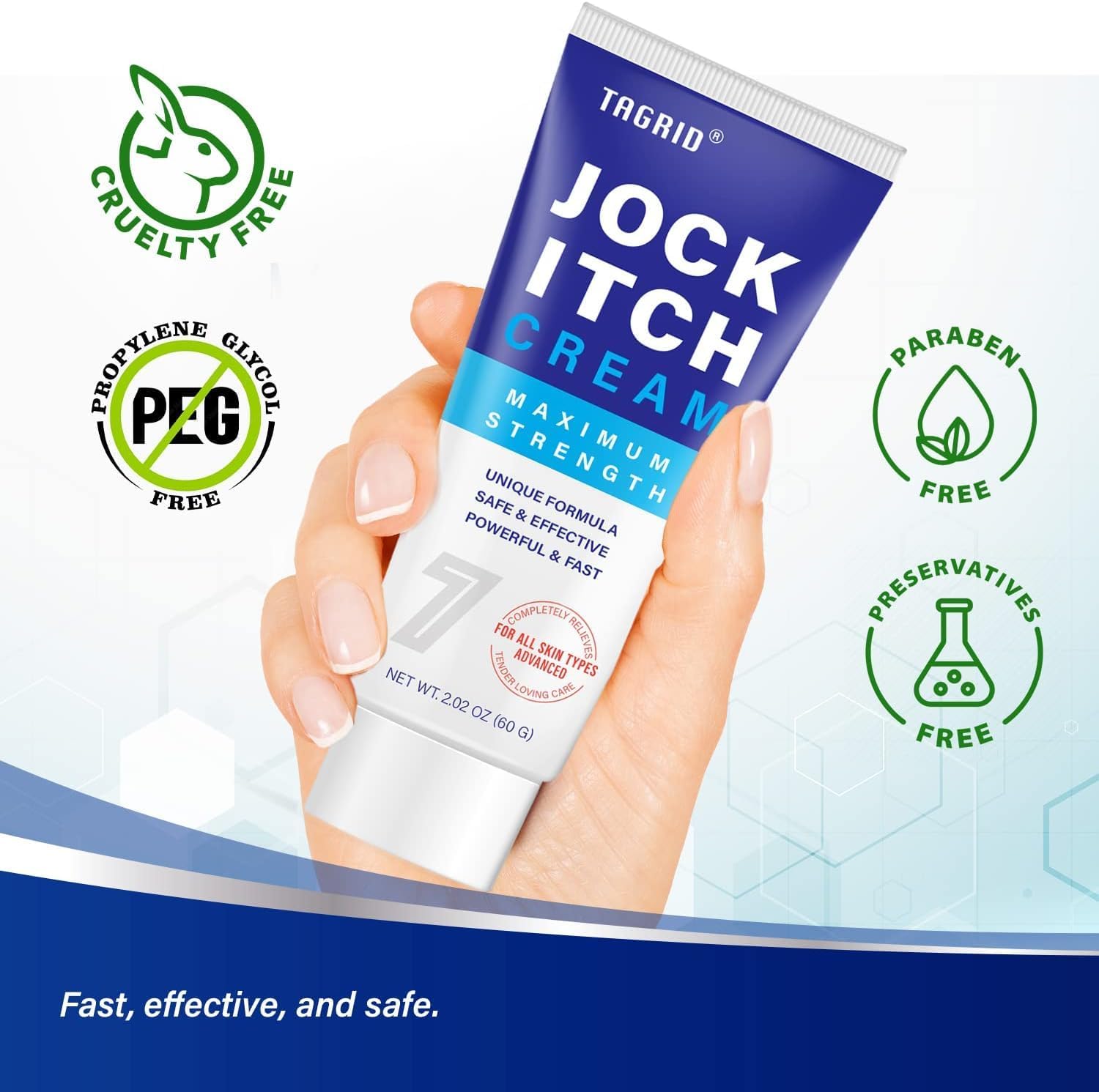 Tagrid Jock Itch Cream, Jock Itch, Jock Itch Cream Extra Strength For Men & Women, Itchy Balls Cream, Yeast Infection Treatment For Men & Women, Itch Cream - Powerful And Fast - 60G : Health & Household