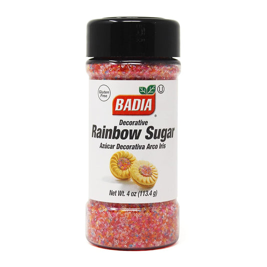 Badia Rainbow Sugar, 4 Oz (Pack Of 8)