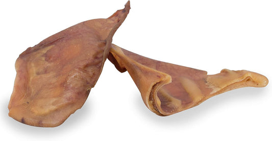Cadet Natural Pig Ears For Dogs, Long Lasting & Natural Chew Treats For Dogs, 25 Count