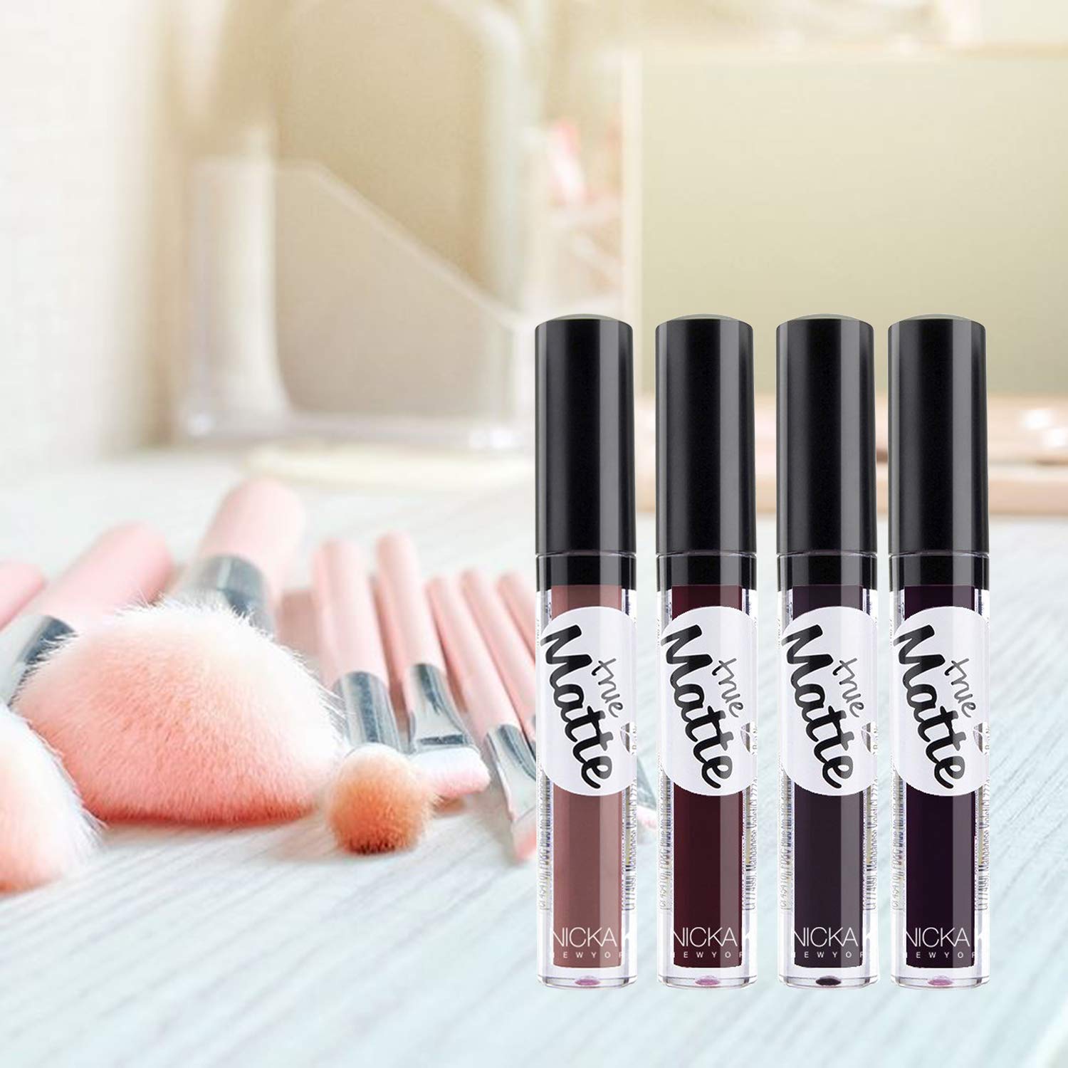 Nicka K True Matte Lip Color - Ntm12 Aubergine : Beauty & Personal Care