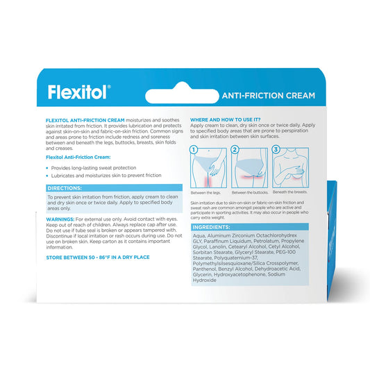 Flexitol Anti-Friction Sweat Protection Anti-Chafing Cream 2.64 Ounce