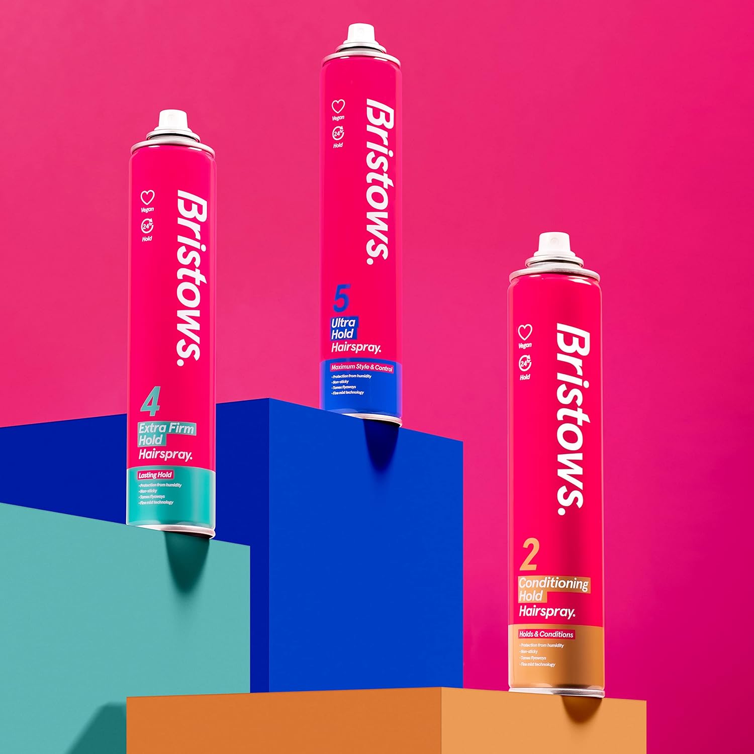 Bristow's Condition Hold Hairspray, pack of 6, up to 24 hours hold, tames flyaways, non sticky, Vegan, protects against humidity, 400ml : Amazon.co.uk: Beauty