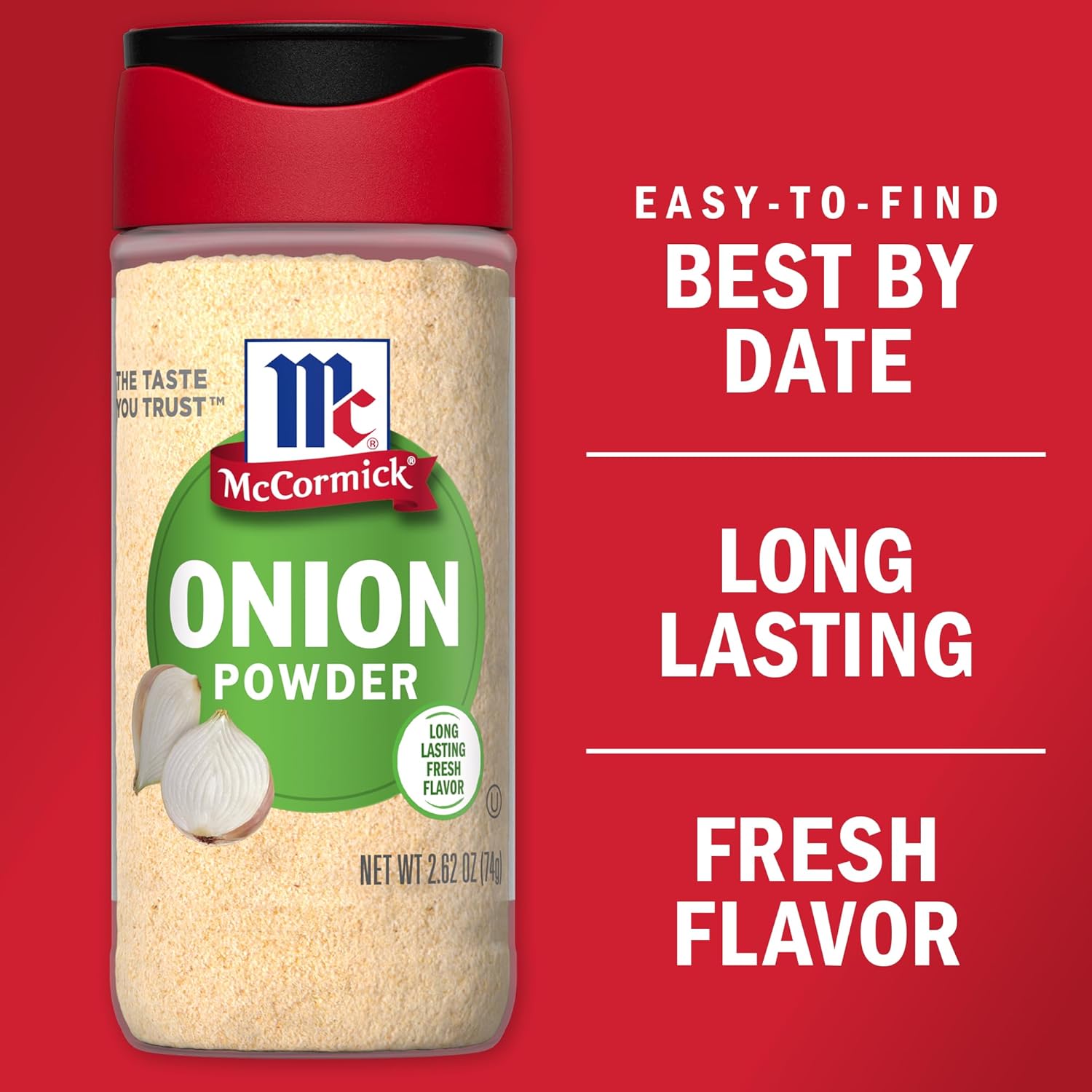 Mccormick Onion Powder, 2.62 Oz (Pack Of 6)