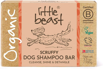 Little Beast Sensitive Dog Shampoo Bar | Soothing Dog Shampoo With Sweet Almond Oil & Oatmeal | Vegan, Cruelty-Free, No Sls Or Parabens | Gentle Shampoo For Sensitive Skin | 100G
