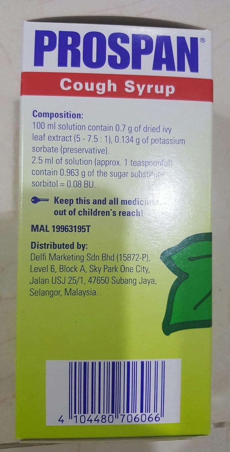 Prospan Cough Syrup - 200Ml Chesty Cough Relief & Mucus Relief : Health & Household