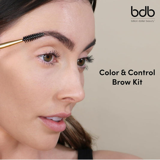 Bdb Color & Control Kit - Tinted Eyebrow Gel & Effortless Brows Powder, Waterproof Formula, Blonde