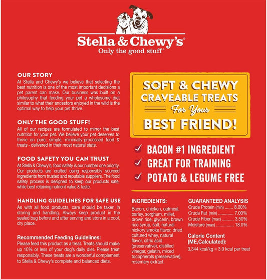 Stella & Chewy'S Crav'N Bac'N Dog Treats Bacon & Chicken Recipe, 8.25 Oz. Bag
