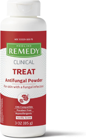 Medline Phytoplex Antifungal Powder, Treats Athlete'S Foot, Jock Itch & Ringworm, 3Oz (12 Count)