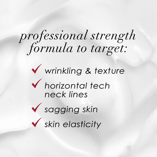 Dermelect Self-Esteem Neck Firming Lift Professional For Neck - Anti Aging Cream With Agefinity, Squalene, Green Tea Toning Hydrating Firming Treatment For Crepey Sagging Skin, Tech Neck 2 Oz