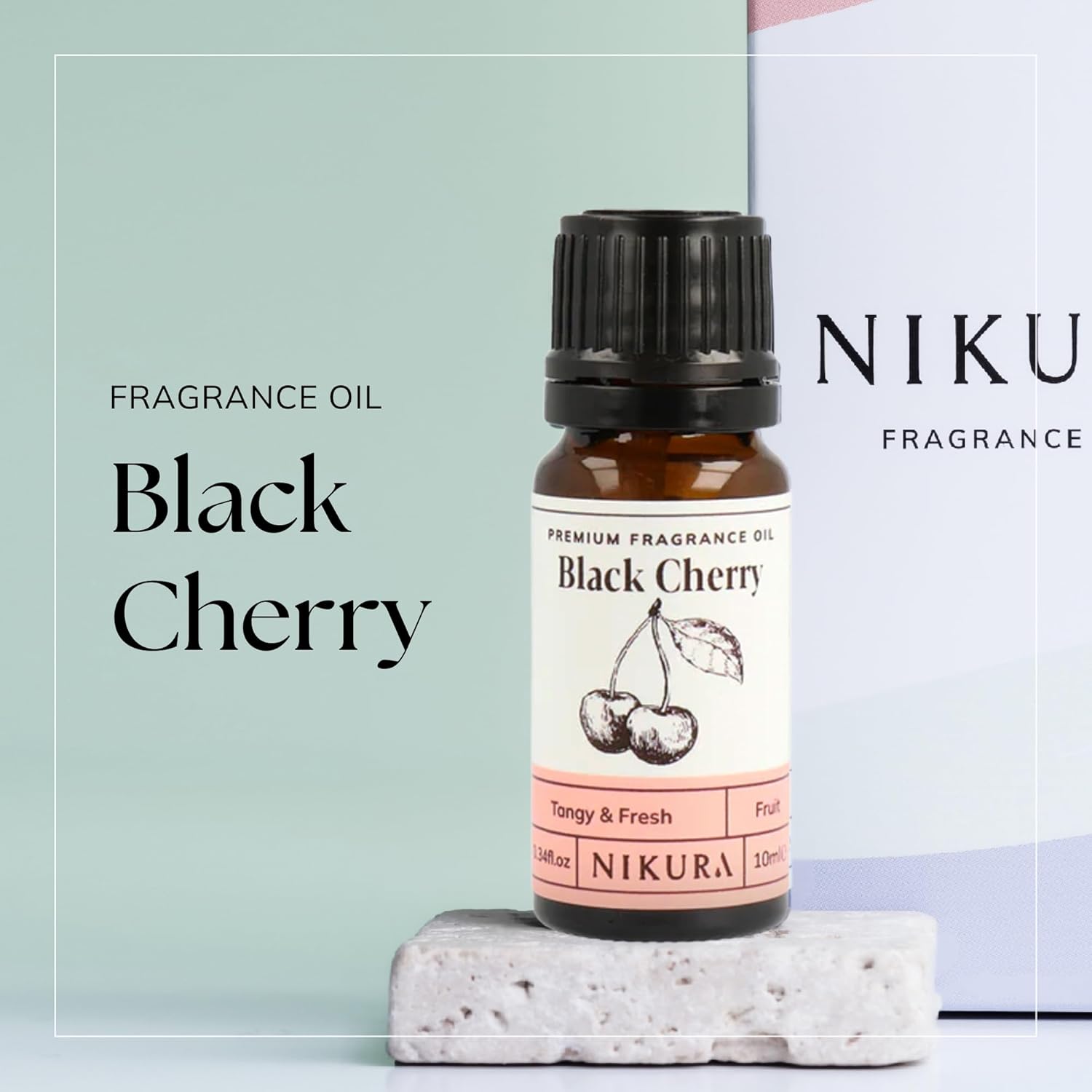 Black Cherry Fragrance Oil - 10ml | for Gifts, Diffusers, Candle Making, Soap Making | Great for use in Bath Bombs, Perfume Oil, Perfume Scents | Vegan & UK Made : Amazon.co.uk: Home & Kitchen