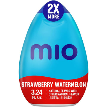 Mio Strawberry Watermelon Liquid Water Enhancer, 2X More, 3.24 Fl Oz Bottle, As Seen On Tiktok