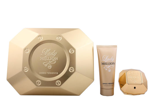 Lady Million By Paco Rabanne Gift Set - 2.7 Oz Eau De Parfum Spray + 3.4 Oz Body Lotion For Women : Fragrance Sets : Beauty & Personal Care