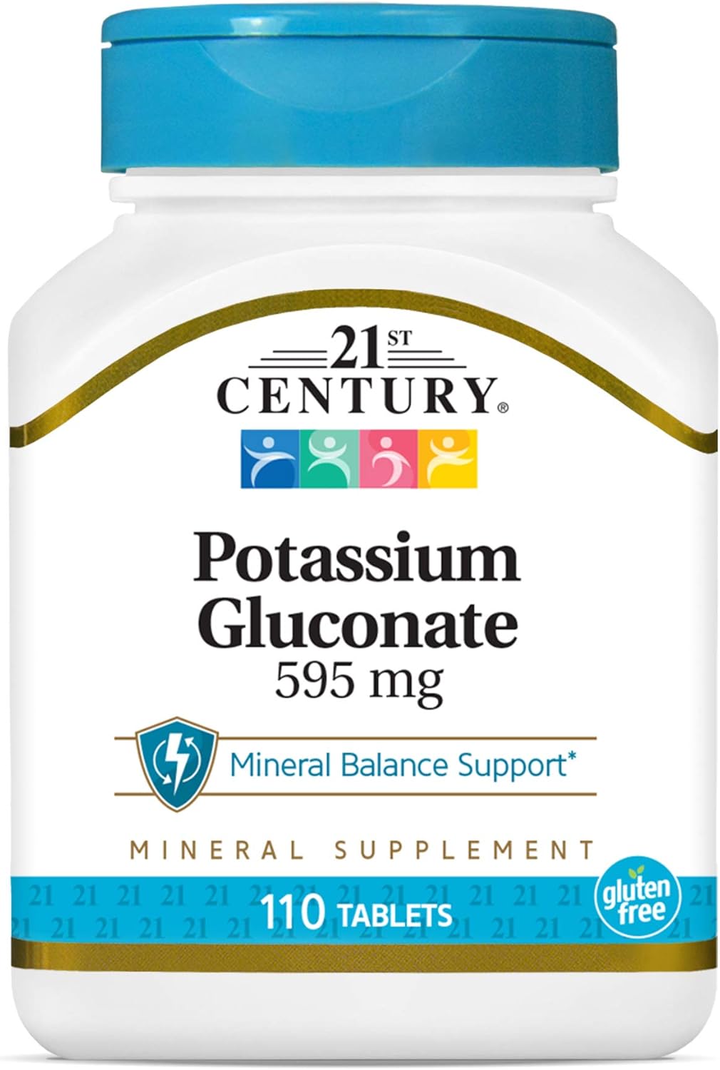 21St Century Potassium 595 Mg Tablets, 110 Count (Pack Of 3)