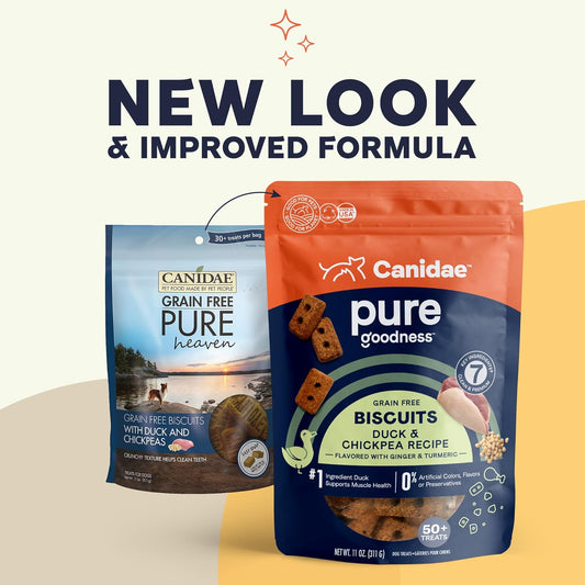 Canidae Pure Treat Biscuits, Duck & Chickpeas, 11 Oz