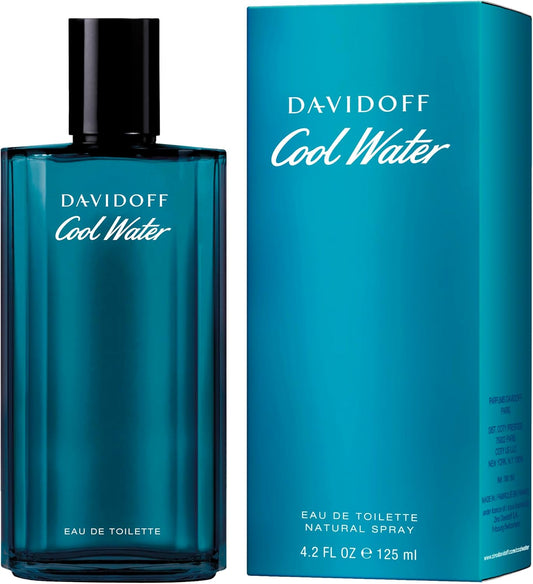 Davidoff Cool Water, Eau De Toilette, Men'S Perfume, Fresh, Marine And Aromatic Fragrance, Medium Longevity