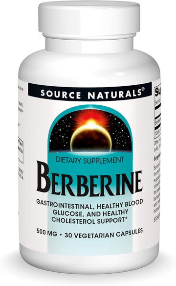Source Naturals Berberine Vegetable Capsule, For Gastrointestinal Support* - 30 Vegetarian Capsules