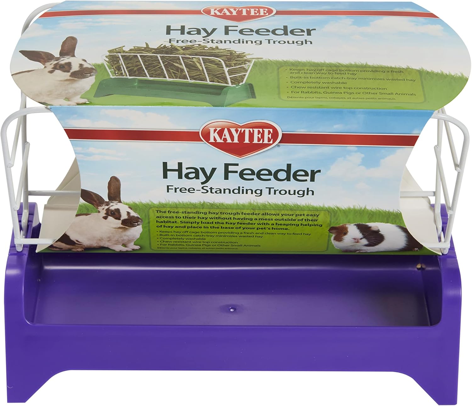 Kaytee Free Standing Trough Hay Feeder Assorted 7 Inches