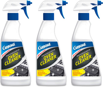 Carbona Oven Cleaner | Grease & Stain Fighting Formula | Odor Free | 16.8 Fl Oz Each, 3 Pack
