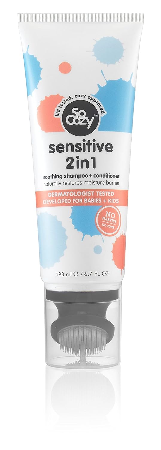 So Cozy Sensitive 2-In-1 Shampoo + Conditioner For Kids Hair | Soothing And Purifying | 6.7 Fl Oz | No Parabens, Sulfates, Synthetic Colors Or Dyes