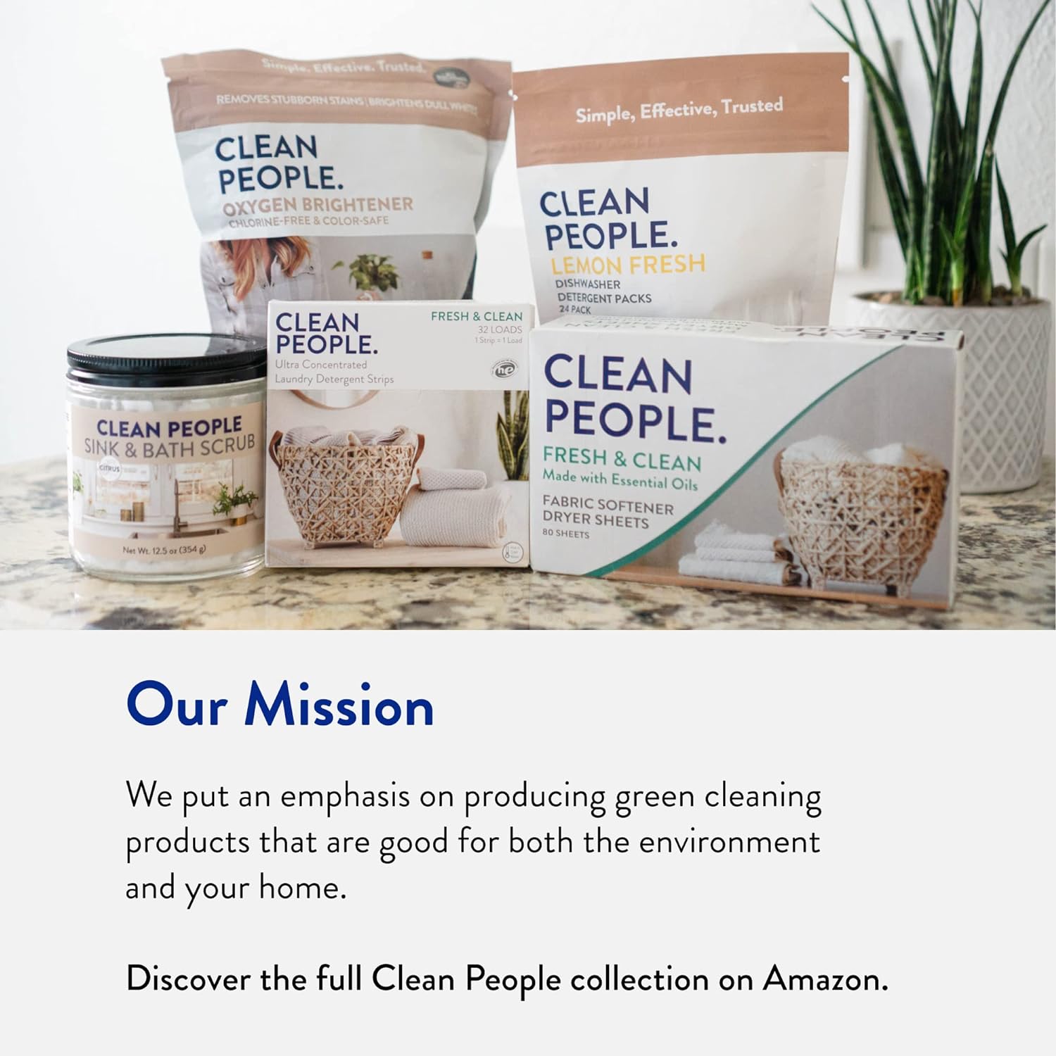 The Clean People Laundry Detergent Sheets - Hypoallergenic Laundry Soap - Ultra Concentrated, Recyclable Packaging, Stain Fighting - Fresh Scent, 96 Pack