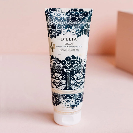 Lollia Relax Shower Gel, 8 Fl. Oz. – Lavender & Honey – Scented Shower Gel, Shea Butter Body Wash, Bath Wash For Women, Moisturizing Body Wash