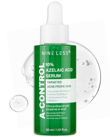 A-Control 10% Azelaic Acid Serum - Korean Acne Serum For Face - Calming Facial Treatment Clearing Breakout, Pimples - For Acne-Prone & Dull Skin, 1.01 Fl.Oz