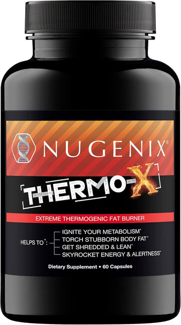 Nugenix Thermo-X: Thermogenic Fat Burner Supplement For Men, Extreme Metabolic Accelerator, 60 Count