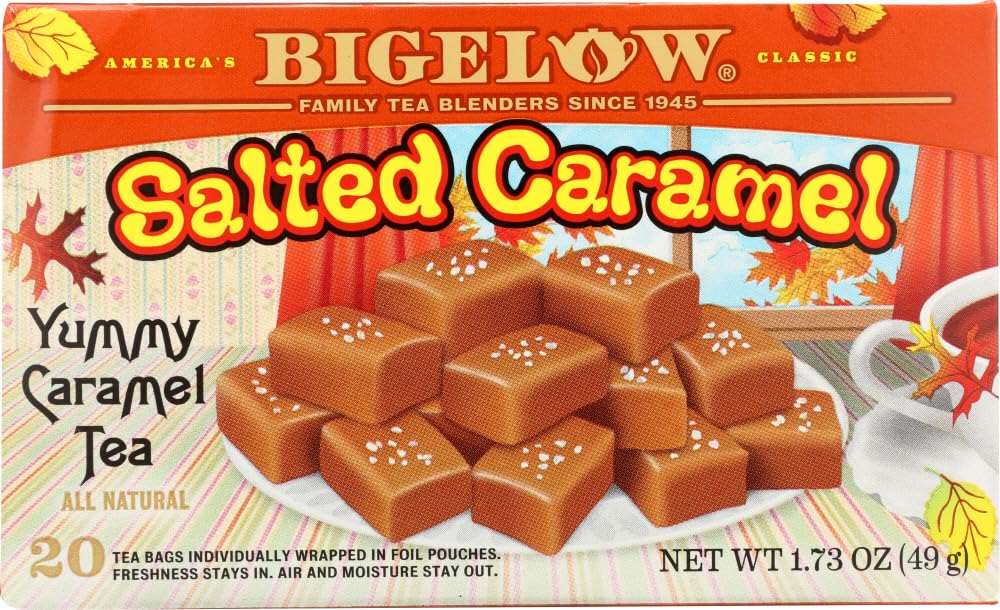 Bigelow Salted Caramel Black Tea 18 Bags - 1.56 Ounce (Pack Of 2)