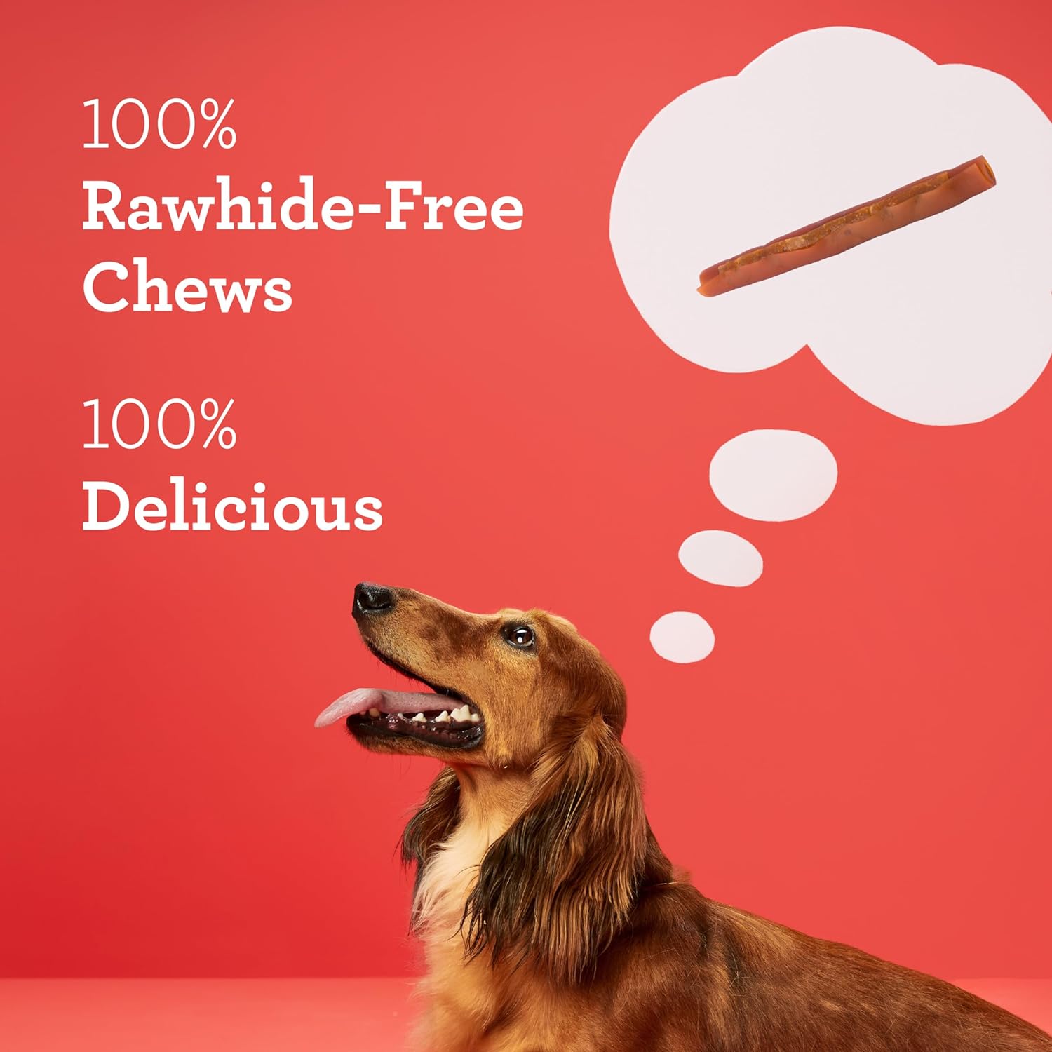 DreamBone DreamSticks, Rawhide Free Dog Chew Sticks Made with Real Beef and Vegetables, 15 Sticks