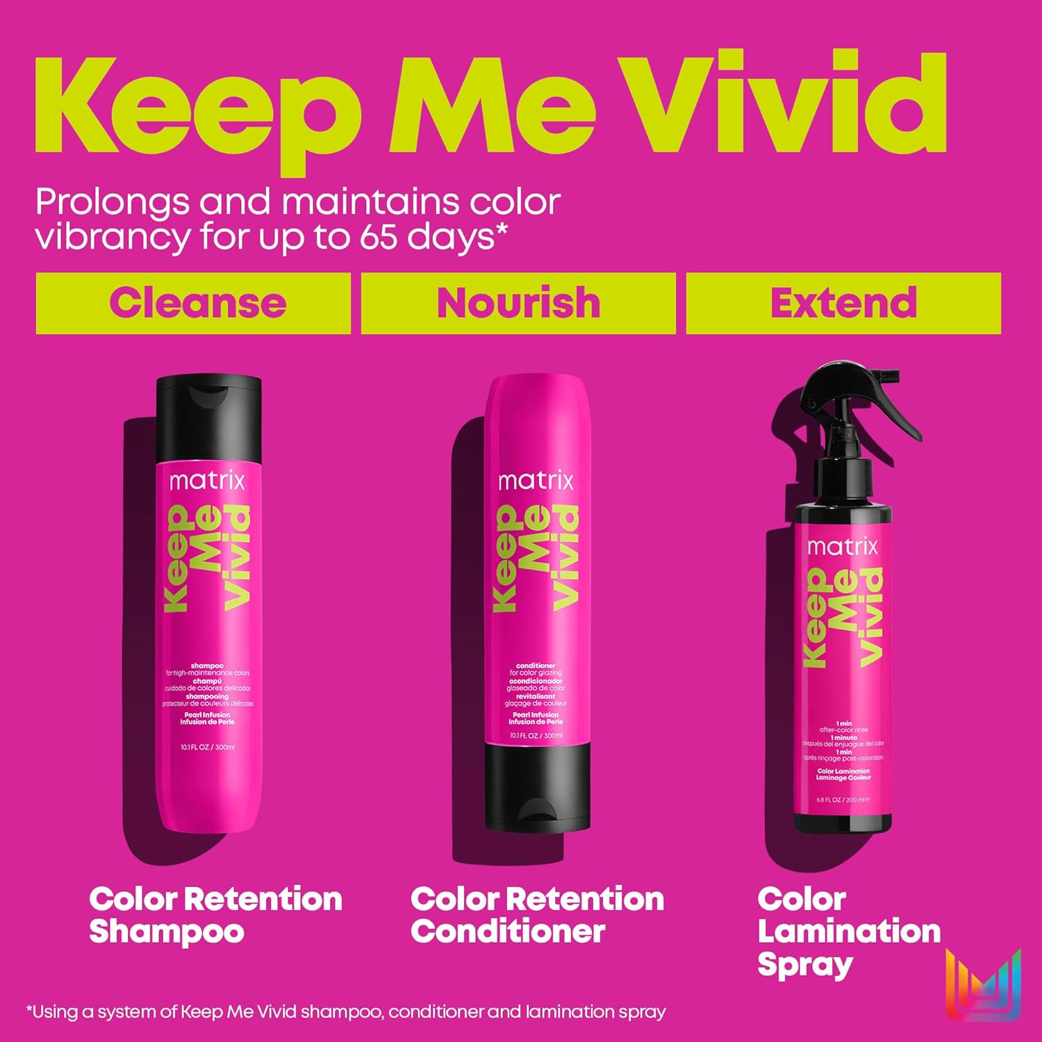 Matrix Keep Me Vivid Conditioner | Deeply Nourishes Hair & Prevents Fading | For Semi-Permanent and Color Treated Hair | Salon Conditioner | Packaging May Vary | 33.8 Fl. Oz. : Beauty & Personal Care