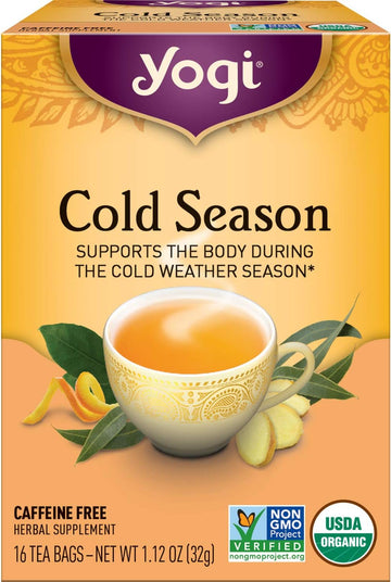 Yogi Tea Cold Season Tea - 16 Tea Bags Per Pack (6 Packs) - Organic Respiratory Tea For Support During Colder Seasons - Includes Ginger, Cardamom, Cinnamon, Licorice & Eucalyptus