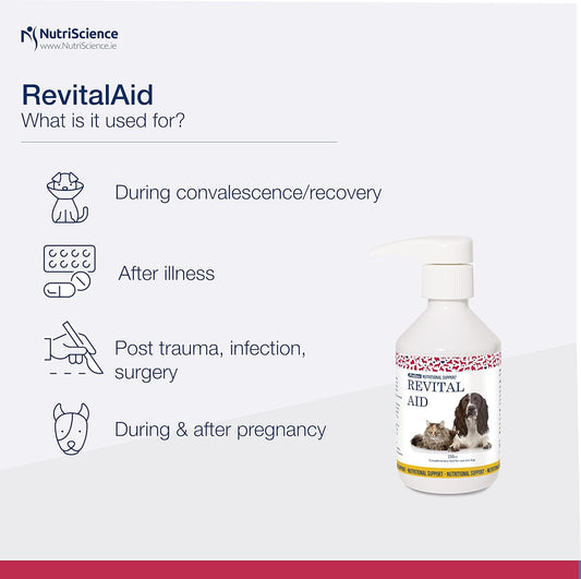 RevitalAid Recovery Supplement 250ml | For Dogs and Cats | Recovery?FP0132