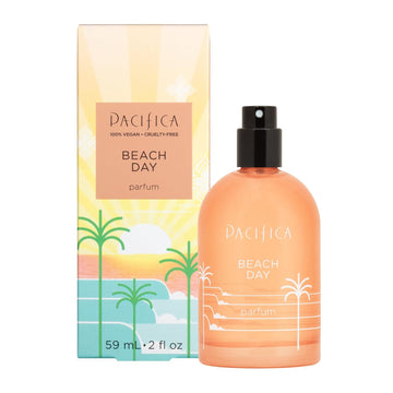 Pacifica Beauty Beach Day Spray Perfume, Fragrances, Bliss, Bergamont, Orange Flower, Sandalwood, Amber, Suede Leather, Perfume Spray, Clean Perfume, Parfum, Eau De Toilette, Vegan, 2 Fl Oz (1 Count)