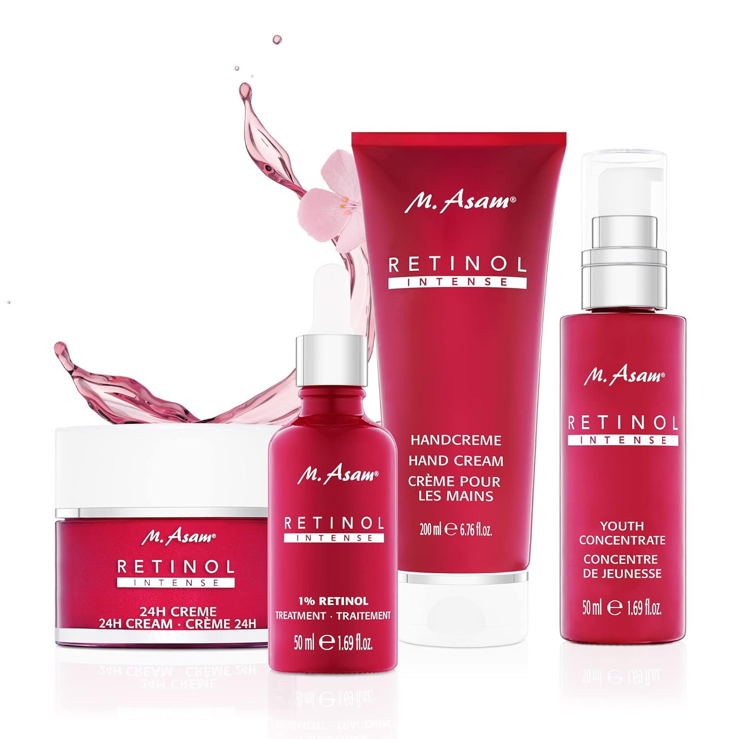 M. Asam Retinol 24H Cream - Face Cream Against Wrinkles, Anti-Aging Face Moisturizer With Retinol, Day Cream & Night Cream Stimulating Collagen Production, Facial Care For All Skin Types, 1.69 Fl Oz : Beauty & Personal Care