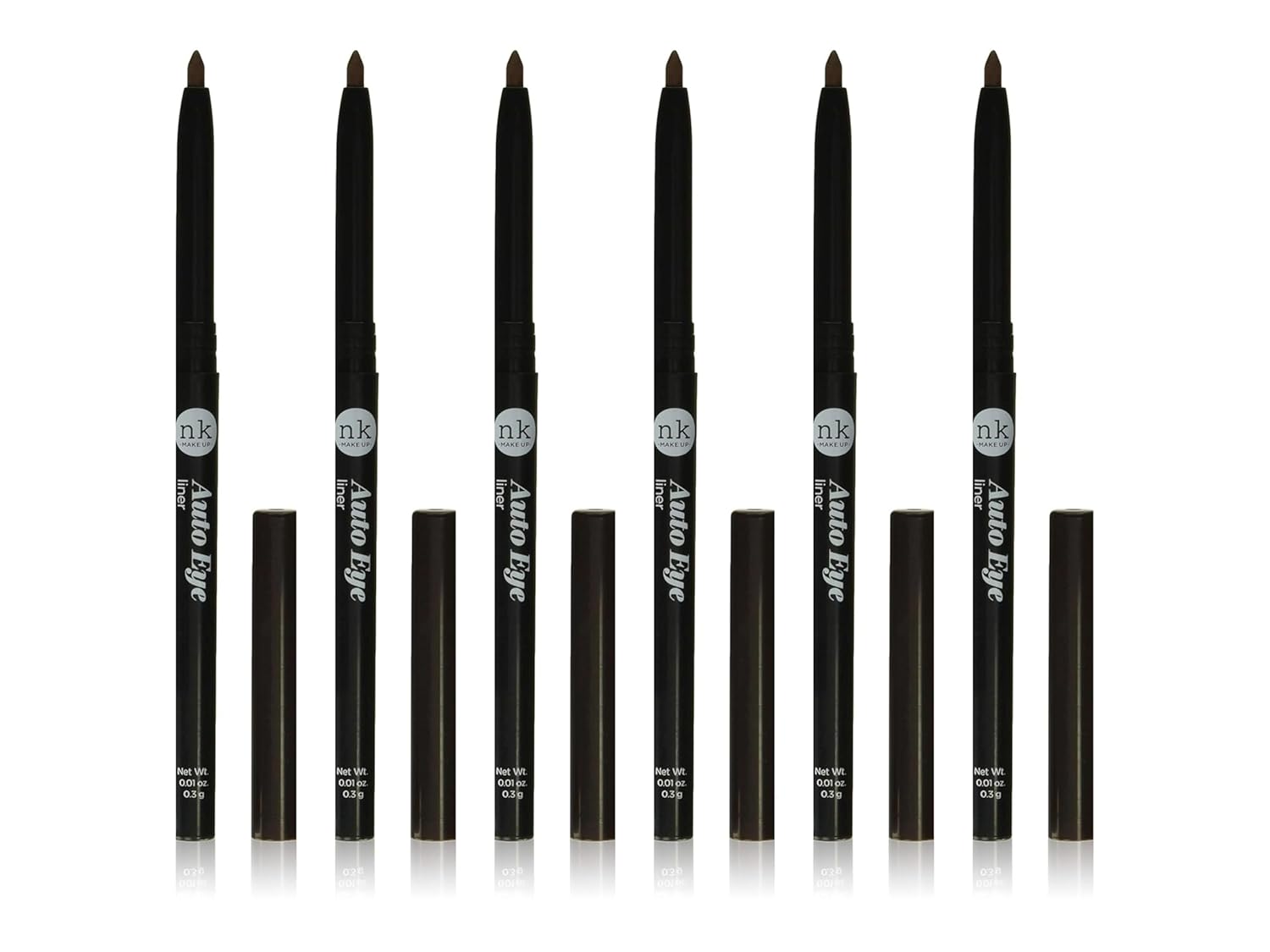 Nk Auto Eye Liner - (6-Pack) (Aa02 - Dark Brown)