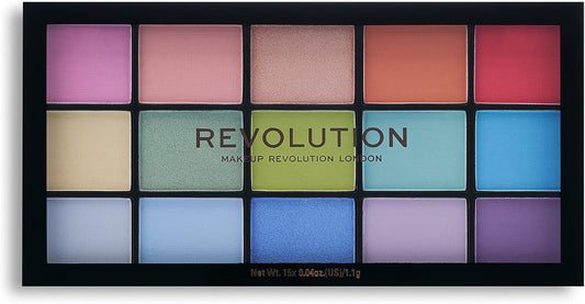 Revolution Beauty London, Reloaded, Eyeshadow Palette, Spirited Love, 15 Shades, 16.5G