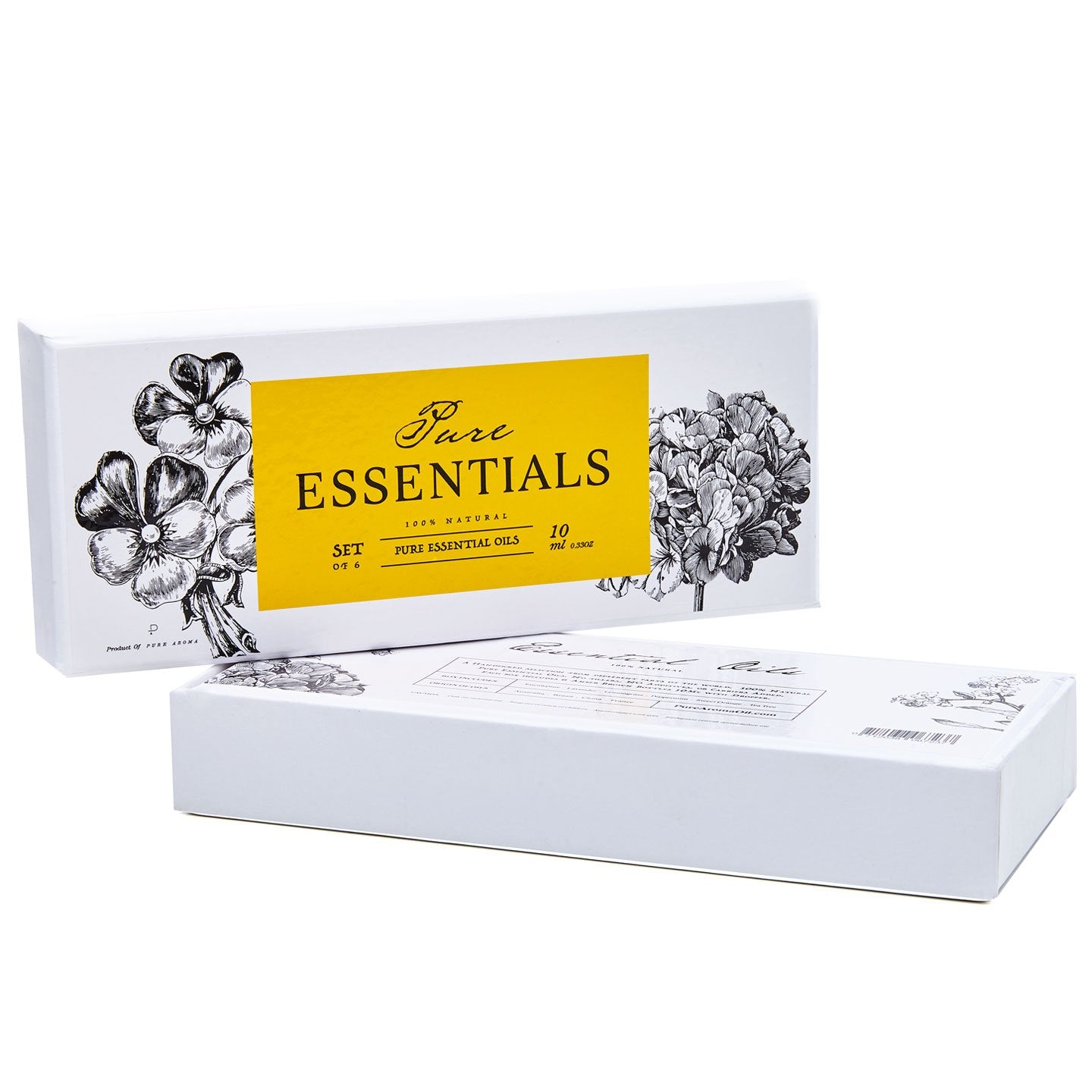 Essential Oils by Pure Essentials 100% Pure Oils kit- Top 6 Aromatherapy Oils Gift Set-6 Pack, 10ML(Eucalyptus, Lavender, Lemon Grass, Orange, Peppermint, Tea Tree) : Health & Household