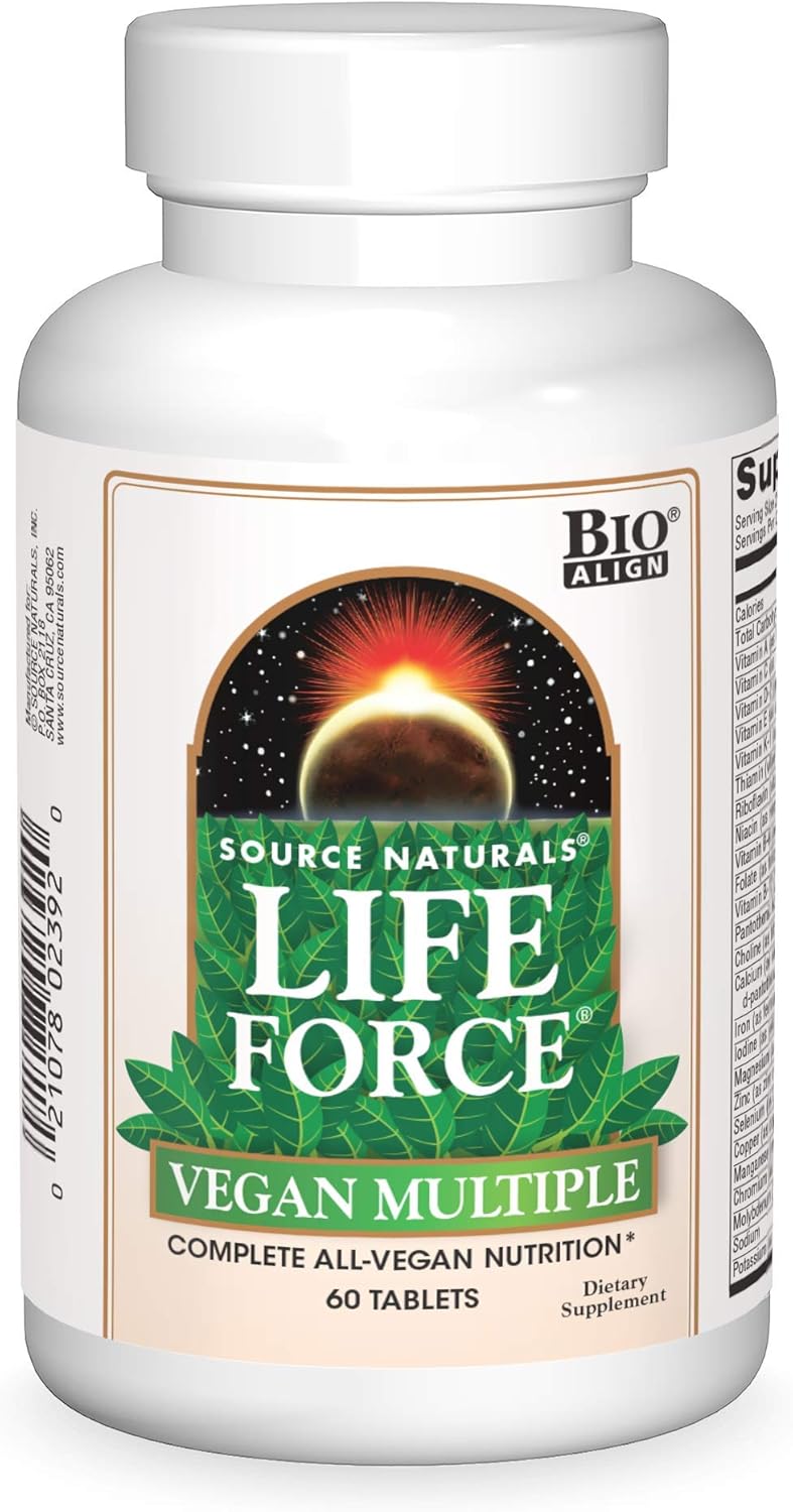 Source Naturals Life Force Vegan Multiple, Complete All-Vegan Nutrition* - 60 Tablets
