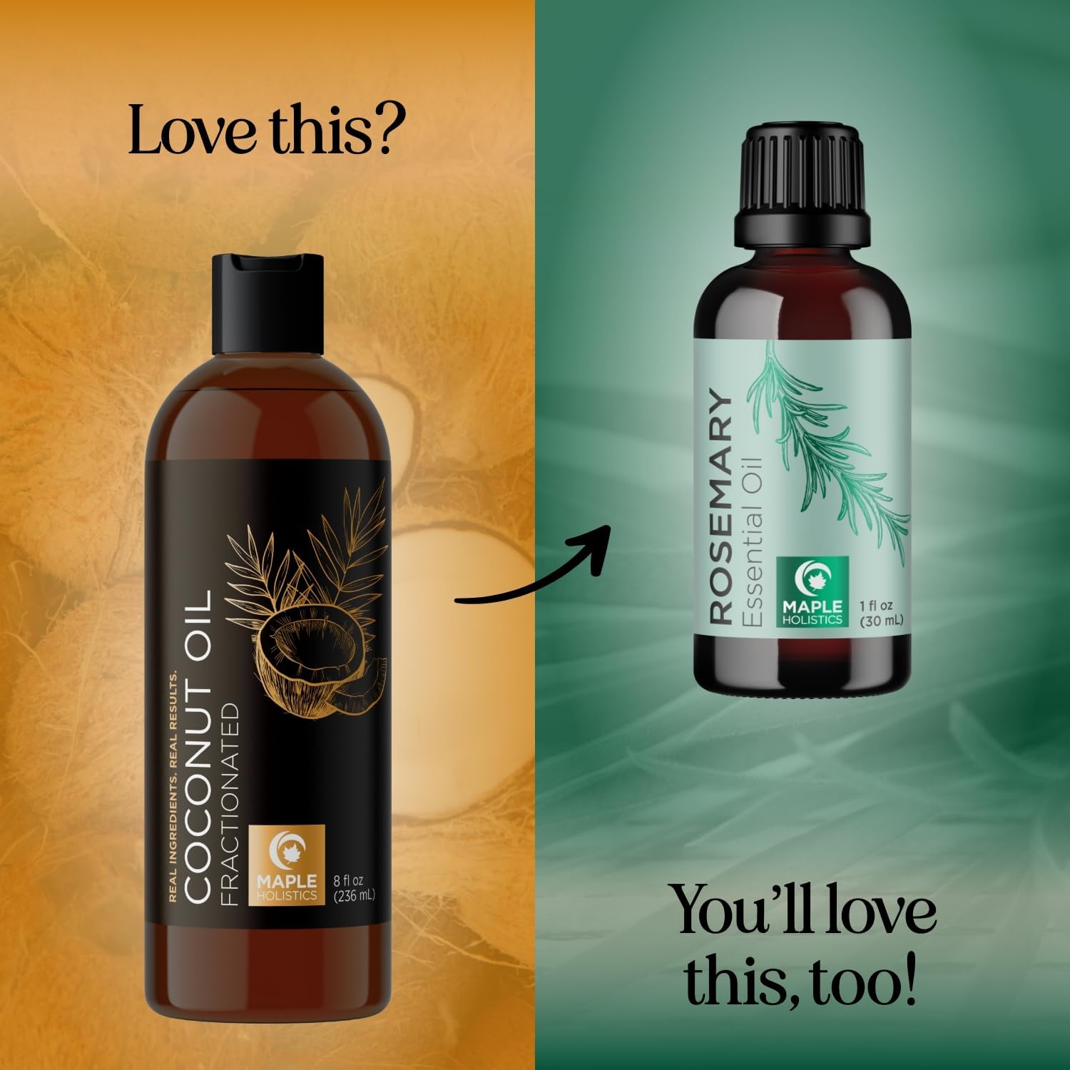 Fractionated Coconut Oil for Skin and Hair - Liquid Coconut Oil for Hair Care and Body Oil for Dry Skin - Pure Coconut Oil Carrier Oil for Essential Oils Mixing & Hair Moisturizer for Men and Women : Health & Household