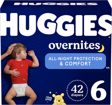 Huggies Overnites Size 6 Overnight Diapers (35+ Lbs), 42 Ct, Packaging May Vary