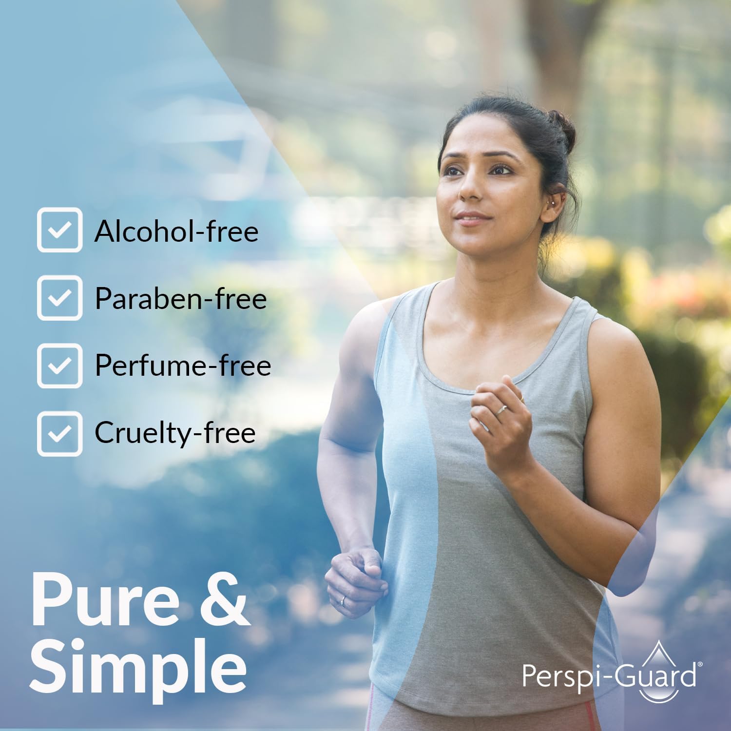 Perspi-Guard Natural Deodorant - Roll On Deodorant With Long-Lasting Odour Protection And Soothing Aloe Vera Extract - Vegan Friendly, Free From Alcohol, Parabens, And Aluminium Chloride - 50 Ml