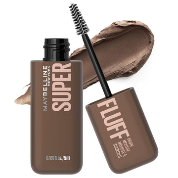 Maybelline Superfluff Volumizing Brow Mousse, All Day Tinted Brow Gel For Soft Full Brows, Blonde, 1 Count