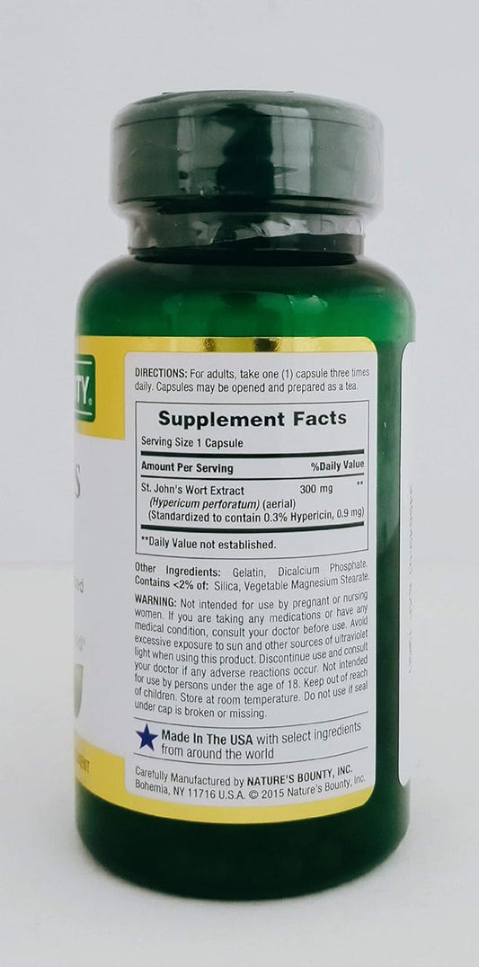 Nature'S Bounty St. John'S Wort, 300Mg, 100 Capsules