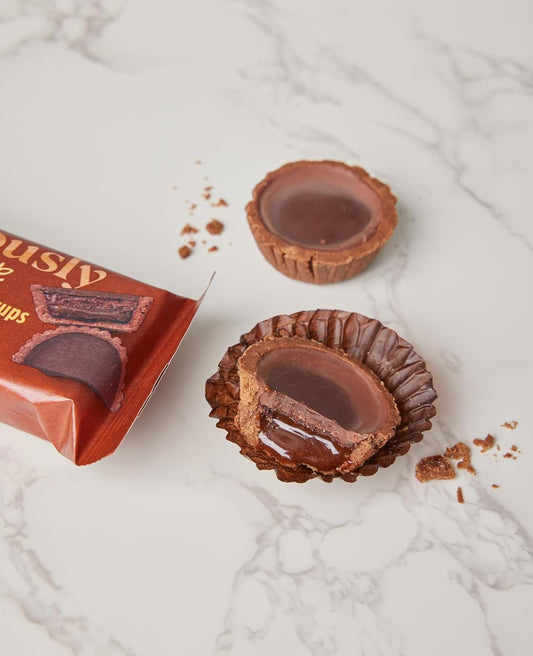 Deliciously Ella - Double Chocolate Caramel Cups, Vegan Friendly & Gluten Free (2 Cups Per Pack, 12 Packs)