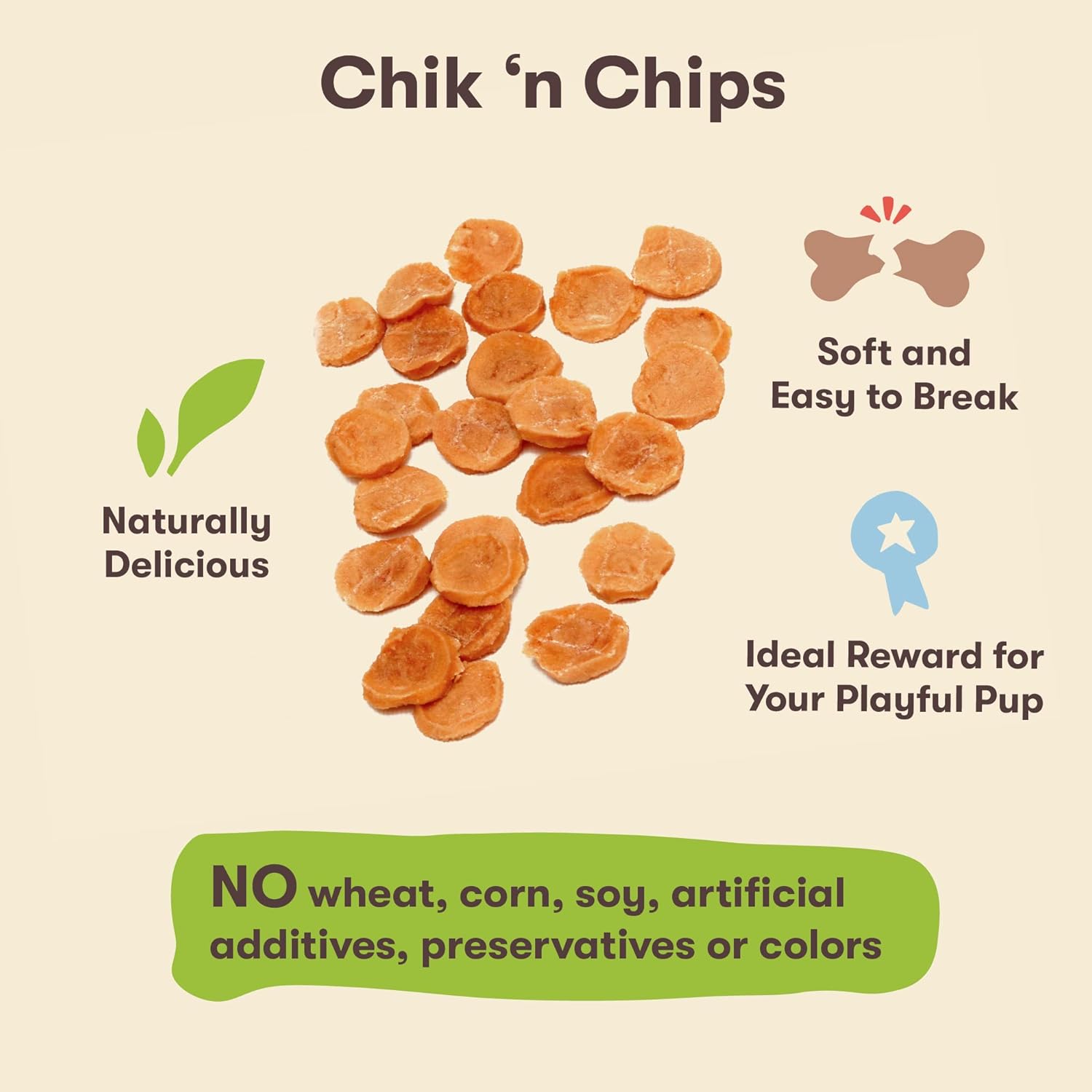Pet 'n Shape Chik 'n Chips Jerky Dog Treats - 1 Pound : Pet Supplies