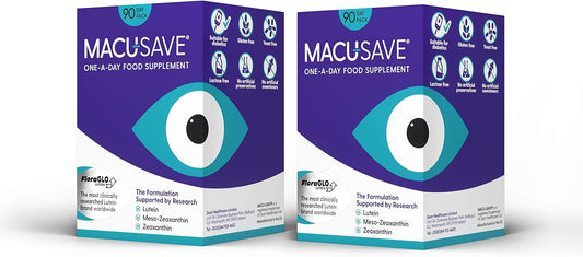 2 X 90 Pack - Macu-SAVE Food Supplement with Meso-Zeaxanthin/Lutein and Zeaxanthin - 180 Capsules (6 Months Supply) : Amazon.co.uk: Health & Personal Care
